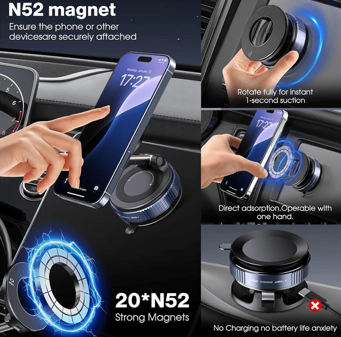 Soporte Magnético 360° para Celular